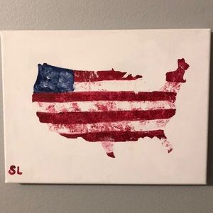 American flag painting